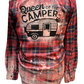 Distressed Flannel Queen Of The Camper
